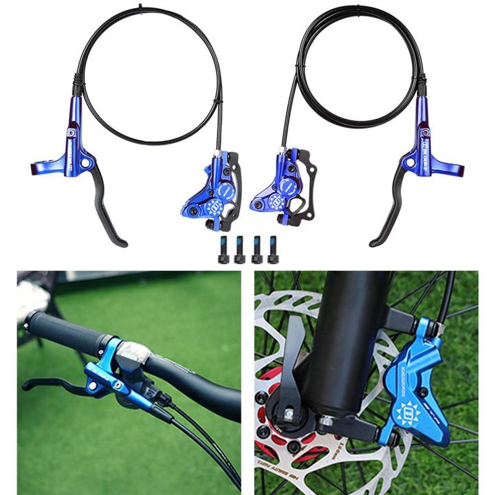 Bicycle Hydraulic Disc Brake Calipers Set – Front & Rear For MTB Mountain Bike With 160mm Rotors