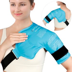 Comfytemp Shoulder Ice Pack Rotator Cuff Cold Therapy Wrap FSA HSA Eligible Ice Packs for Injuries Reusable Gel Instant Compression for Shoulder Pain Relief Surgery Recovery Gifts (Large)