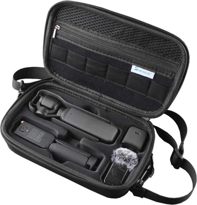 Skyreat Osmo pocket case, portable Pu storage bag for DJI Osmo