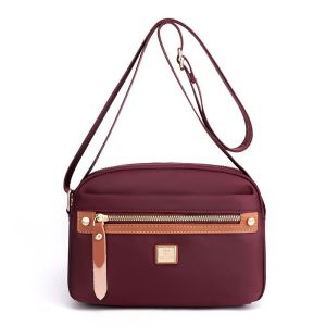 新款时尚通勤女包春夏季雨伞小方包多隔层牛津布包防水百搭轻便包Beg wanita komuter fesyen baru musim bunga payung payung persegi kecil beg pelbagai petak beg kain Oxford kalis air dan beg cahaya serba boleh