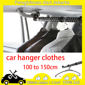 Gantungan Bar Baju Jas Pakaian Mobil Expandable Car Cloth Hanger portable Length after stretching
