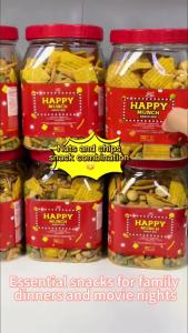 [OK Snack] HAPPY MUNCH  320g serving size snack nuts and potato chips combination Crunchy Crispy