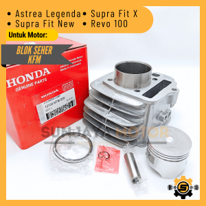 Block Boring Silinder Kualitas Original Honda KFM Blok Seher Astrea Legenda Supra Fit New Revo 100 Supra Fit X Ori AHM
