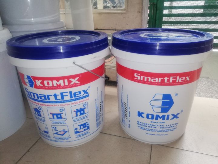 1 thùng chống thấm SmartFlex 20kg. Tạo màng đàn hồi và bám dính tốt ...