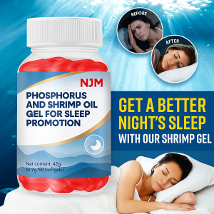 Antarctic Krill Oil Softgels High Potency Lower Blood Lipids Promotes Sleep Easy Absorption Dietary Supplement For Middle-Aged Elderly Health Care