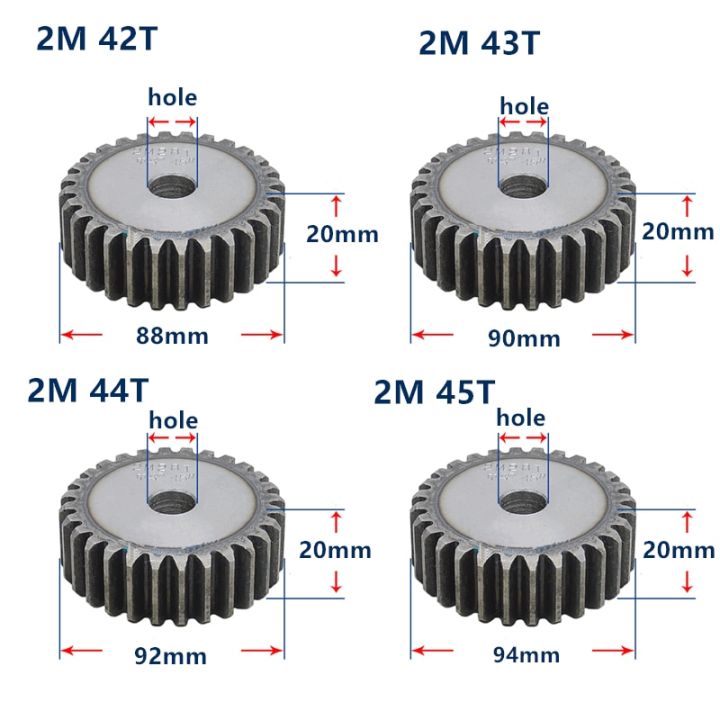 Mod2 Gear Rack 42 Teeth-57 Teeth Gear Tooth Hardened Thickness 20mm 2 ...