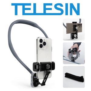 TELESIN S2-HNB-02 Phone Holder Clamp Neck Mount for Mobile Smartphone