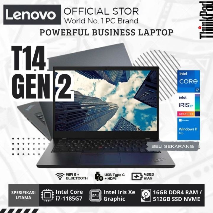 Laptop Lenovo ThinkPad T14 Gen 2 | Core i7 Gen 11 | RAM 16GB | SSD