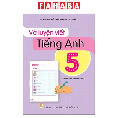 Fahasa - Sách - Vở Luyện Viết Tiếng Anh 5 (Theo Bộ Sách Global Success)
