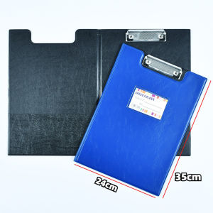 LONG Leather Clipboard Writing Pad for Business Hard Board File Folder Office School Supplies Stationery