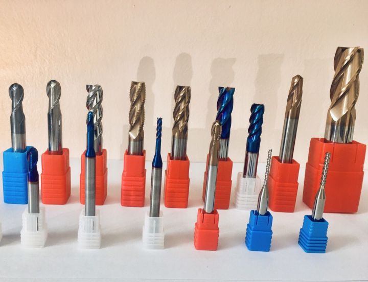 Dao phay cầu R2 - R3 - R4 - R5: Phủ vàng - (Vật liệu dao: hợp kim ...