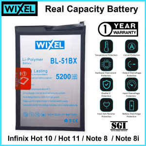 WIXEL Baterai BL-51BX BL51BX Infinix Note 8 X692 Note 8i X683 X683B Hot 10 X682 X682C Hot 11 X662 Batre Batrai Battery Double Power Original OEM Ori HP Handphone