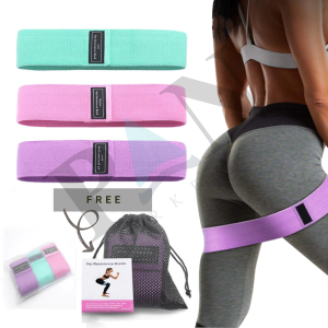 ❗3Pcs Set❗ Hip Resistance Bands circle Loop High Elastic Latex anti roll Exercise Strength Yoga training Band for Hip Butt Arms Legs 瑜伽翘臀圈弹力带阻力带