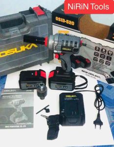 OSUKA บล็อกแบตไร้สาย มอเตอร์ไร้แปรงถ่าน 20V สีเทา รุ่นใหม่ รุ่น-OSID-520 โฉมใหม่ ดีกว่าเดิม แบต 2 ก้อน 3IN1 ในตัวเดียว - Lazada