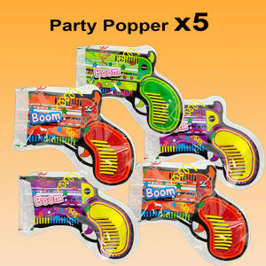 730Baby Self-inflate Party Confetti Gun Popper Handheld Fireworks Cannons Poppers Perfect For Birthday Celebrations Wedding Graduation Party