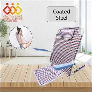 Stainless Steel / Coated Steel Bed Backrest Adjustable with Handrail & Pillow Disability Equipment