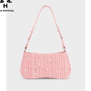 Túi Xách C N K New 2023 Tai Thỏ Tweed Siêu Hot 3 Màu Xinh Xắn Kèm Ảnh Thật Shop 100% (Auth Tuồn)