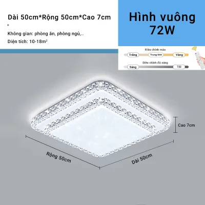 Đèn Ốp Trần LED Cao Cấp - Tiết Kiệm Điện Bảo Hành 1 Năm