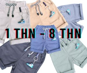 Clana Pendek Anak-Anak Chino Terbaru Variasi Gantungan Usia 3bln-8th