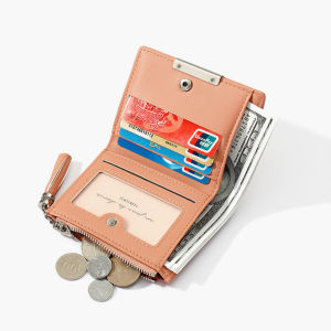 MINGKE Bifold Wallet Women Multi-Card Zipper Fashion Casual Tassel