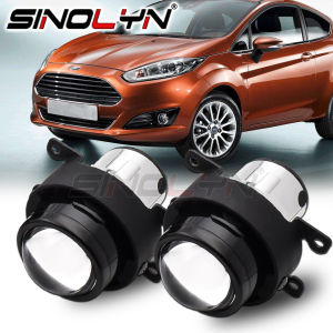 Sinolyn 2.5 inch Fog Lamp For Ford Focus/Fiesta/Ranger/Transit/Fusion Tuning Bi-xenon Retrofit Projector Car Lens H11 H8 H9 HID LED Lights Accessories