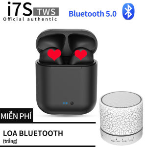 【Đồng hồ thạch anh miễn phí】Tai nghe nhét tai không dây Bluetooth I7S thiết kế BỘ 2 TAI NGHE BLUETOOTH i7S + ĐẾ SẠC TAI NGHE KHÔNG DÂY nhỏ gọn tiện lợi âm thanh cực chất với