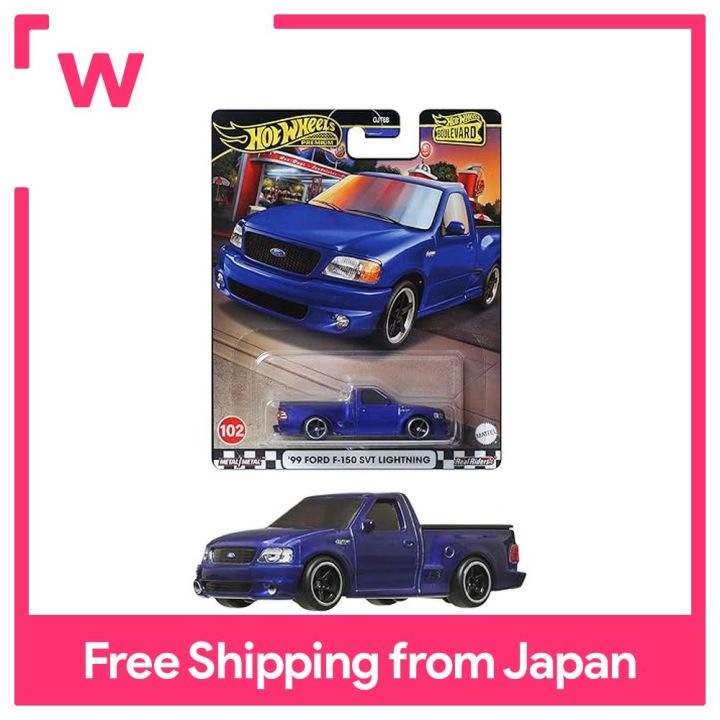 Hot Wheels ’99 Ford F-150 SVT Lightning – Premium Boulevard Serie, 1:64, Mit Real Riders, Für Sammler