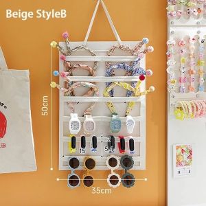 Rak Tampilan Ikat Rambut Jepit RambutDindingOrganizer/Penyimpanan Hiasan Kepala Gadget Tetap
