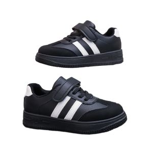 Kids Moral Training Shoes 2026 Autumn New Black Boys White Shoes Anti Slip Girls Fashionable Casual Sports Shoes 27-27