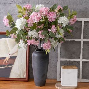 BFCGBH Real Touch Artificial Lilac Flower Elegant Handmade Fake Flower Flower Arrangement Luxury Silk Lilac Flower Branch Home Office Decor