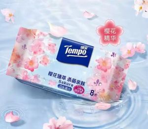 01 Gói Khăn ướt Mini Tempo Protect Ngăn Ngừa Vi Khuẩn cao cấp - Diệt khuẩn 99% (8 tờ/gói)