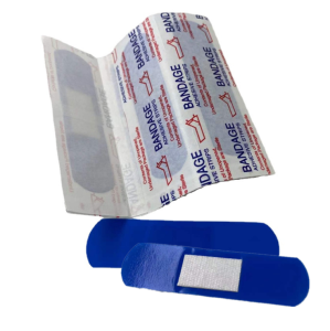 100 Pcs Band Aid Biru / Perban Anti Air PE Luka Jahitan / Perban Terdeteksi Logam