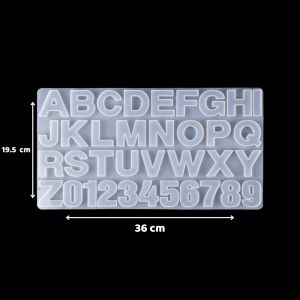 Cetakan Huruf BESAR Resin Silicone Silikon Alphabet Alfabet Abjad Word Art Seni Kerajinan Craft Crafting Aksesoris Gantungan Kunci Ganci Hiasan Tatakan Elastis Alat Peralatan Tools Wadah Bentuk Font 3D Anti Lengket Lentur Molor DIY Grosir Prakarya Malang