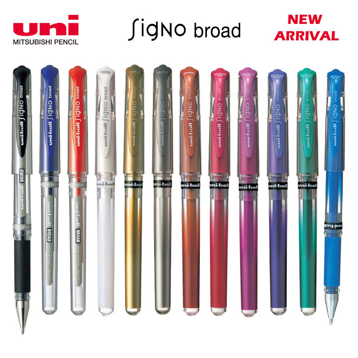 【Uni】Uniball Signo Broad Gel Roller Pen 1.0mm (UM 153) Lazada