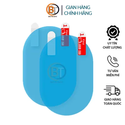 Bộ 4 miếng dán chống đọng bám nước mưa gương kính xe hơi ô tô chống thấm nước sương mù xe hơi cao cấp tấm phim nano dán gương kính oto