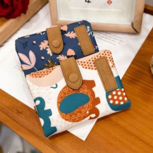 SWIFTTIDE Zipper Hasp Short Wallet Leather-Capacity Printing Coin Purse Fashion PU Money Bag Women Girl