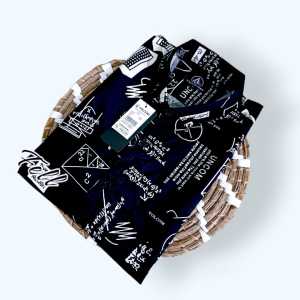 BAYAR DI TEMPAT Kemeja Murah Berkualitas Super Corak Motif Stylish Hem Pria Lengan Pendek