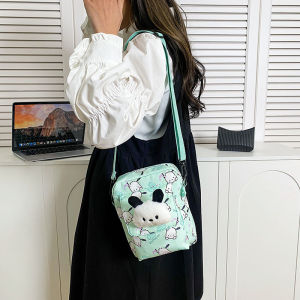 Christmas Gift Halloween Sanrio Children Leisure Shoulder Bag Kawaii Hello Kitty Anime Fashion Summer Student Versatile Storage Mobile Phone Zero Wallet