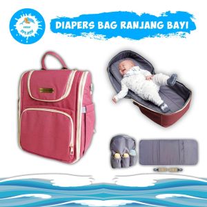 Diaper Bag / Tas Bayi Multifungsi / Tas Perlengkapan Bayi Waterproof KIDDIE SPLASH
