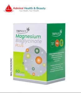 Trinley Magnesium Bisglycinate Plus 750mg (60 tablets) for Better Sleep Support and Stress Relief