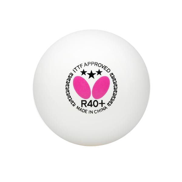 Butterfly Table Tennis R40+ 3Star Table Tennis Ball (White) 3 pcs