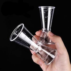 40cc Acrylic Clear Double Jigger Measuring Cup 100ml Milktea Measuring Pitcher Kitchen Measure Tools