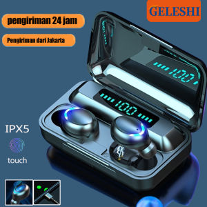 GELESHI Headset Bluetooth full bass TWS Bluetooth Wireless Earphone Headset Headphone henset Gaming Nirkabel HIFI Stereo 3500mAH kotak pengisian daya Mikrofon Mini In-Ear Earbud Olahraga Lari Mendukung Ponsel Panggilan untuk iPhone XIAOMI REALME VIVO OPPO