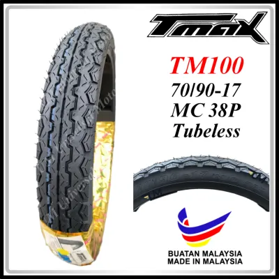 TMAX TYRE TUBELESS TM100 TM818 TM900 TIRE TAYAR TM 70/90-17 80/90-17 TL 797 897 COMBO BUNGA VIRAL CUTTING MAXXIS