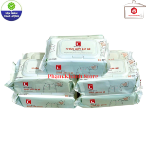 Khăn Ướt Em Bé Lotte Gói 80 Miếng Hương Yến Mạch