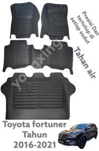 Karpet Mobil 5D Premium Toyota fortuner vrz innova reborn 2016-2022 Presisi Plug and Play