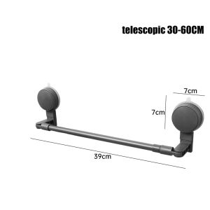จุกดูดชั้นวางผ้าขนหนูติดผนังยืดได้ราวแขวนผ้าเช็ดตัวรูไม่เจาะราวแขวนผ้าขนหนูห้องครัวชั้นวางฝาหม้อ
