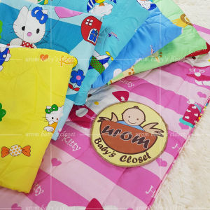 Chăn mền cho bé 75x95cm chần bông gòn Microfiber vỏ Cotton Thắng Lợi họa tiết hoạt hình trẻ em_Urombaby
