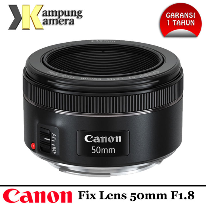 F1 Canon Ef 50mm Lensa Canon EF 50mm F STM Garansi Tahun Lazada