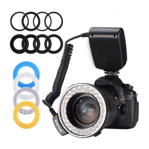 Ánh Sáng Đèn flash máy ảnh Với Chiếu Sáng Trái phải 4 bộ lọc màu 8 Adapter Chất Lượng Cao nhựa ABS xây dựng Cho Các Nhiếp Ảnh Gia